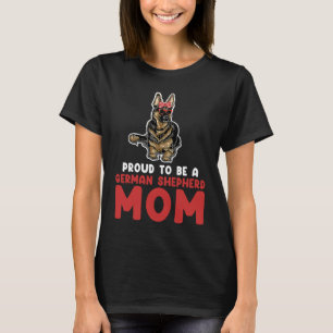 T-shirt Fière d'être une maman berger allemand berger alle