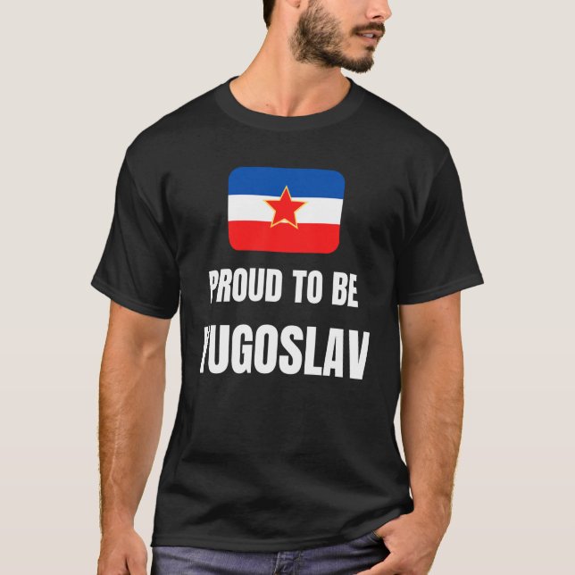 T-shirt Fière d'être yougoslave (Devant)