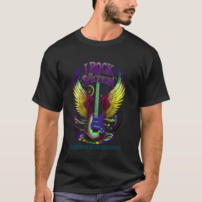 T-shirt Fière diversité Je suis un professeur d'autisme RO (Devant)
