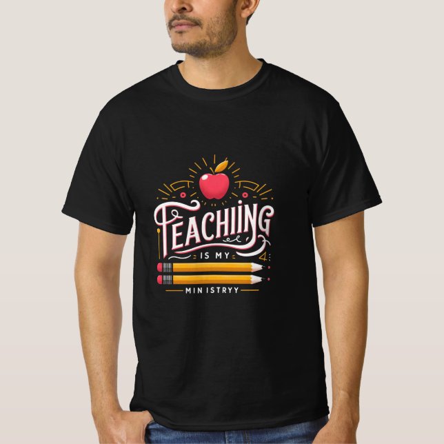 T-shirt Fière Enseignant Est Mon Rappel À L'École (Devant)