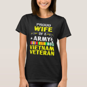 T-shirt  Fière Épouse De L'Armée Vietnam Vétérinaire, VN V