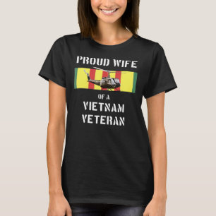 T-shirt Fière épouse d'un vétéran du Vietnam UH-1 Huey