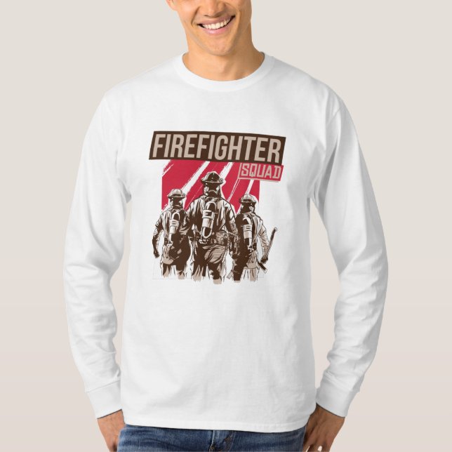 T-shirt Fière escouade de pompiers (Devant)