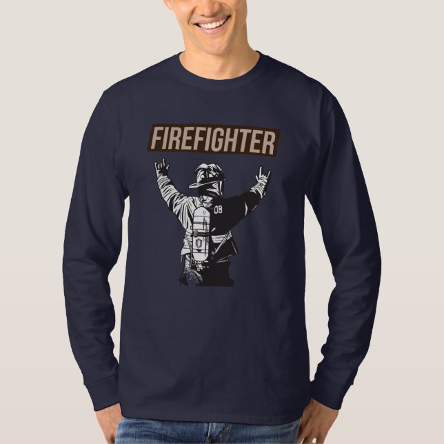 T-shirt Fière escouade de pompiers (Devant)