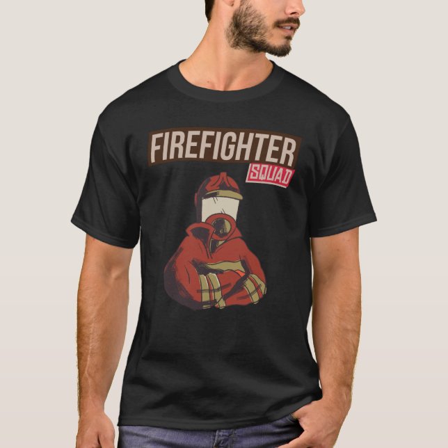 T-shirt Fière escouade de pompiers (Devant)
