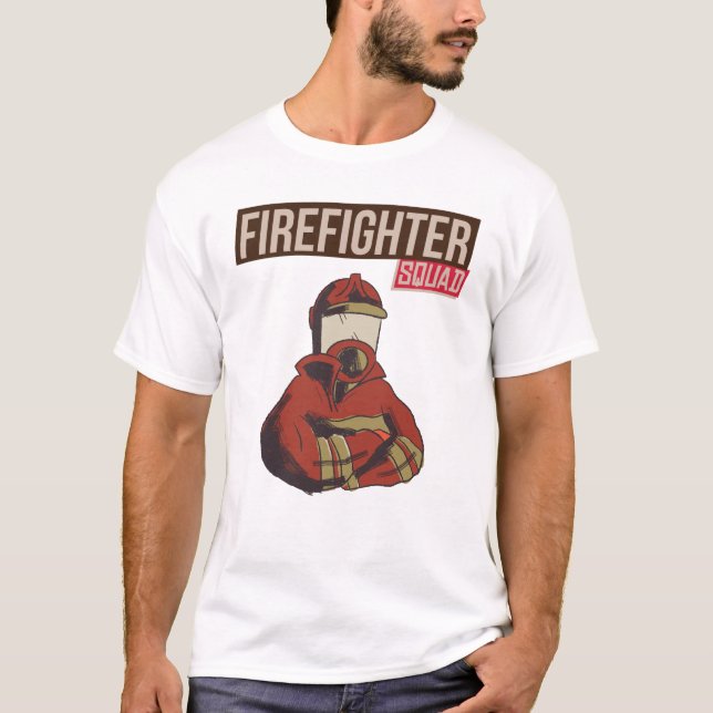 T-shirt Fière escouade de pompiers (Devant)