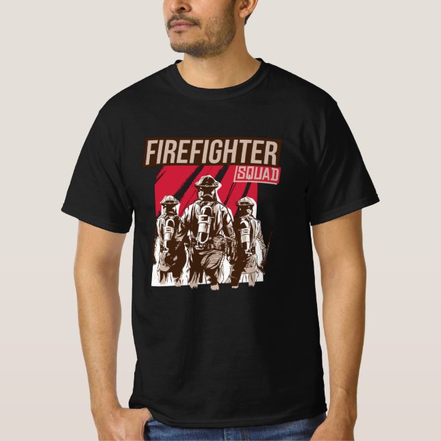 T-shirt Fière escouade de pompiers (Devant)