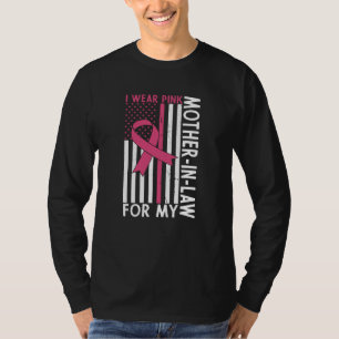 T-shirt Fière famille Cancer du sein guerrière Mère-en-Bel