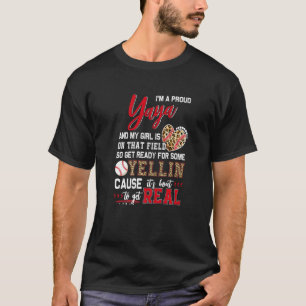 T-shirt Fière Famille De Baseball Yaya Baseball Correspond
