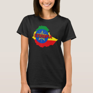 T-shirt Fière famille et drapeau patriotique du pays Ethio