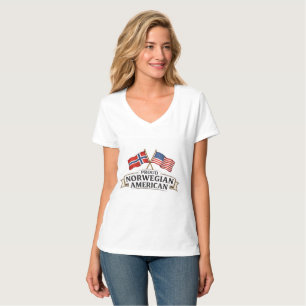 T-shirt fière femme américano-norvégienne