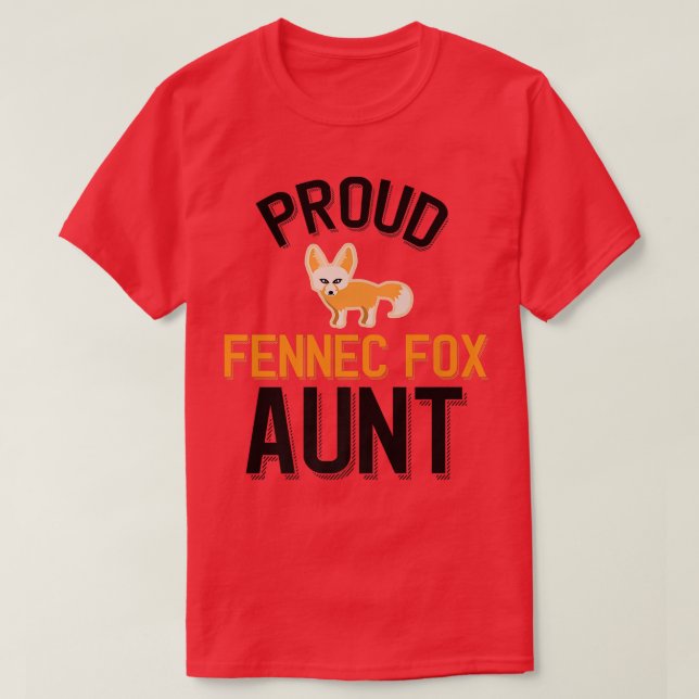 T-shirt Fière Fennec Pour Tante Premium (Design devant)