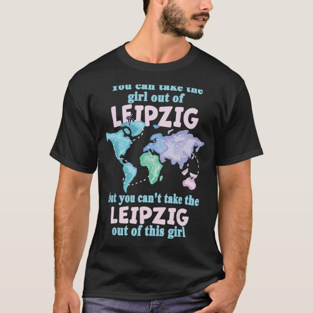 T-shirt Fière Fille De Leipzig Relocalisation De Leipzig (Devant)