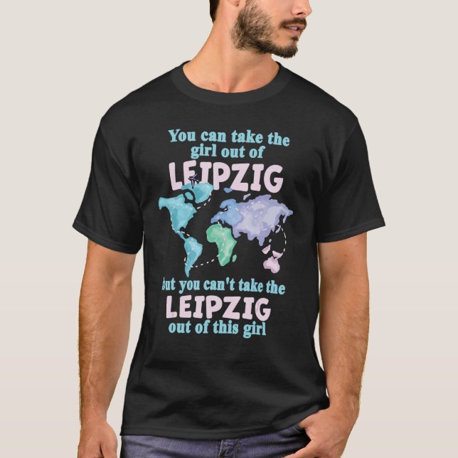 T-shirt Fière Fille De Leipzig Relocalisation De Leipzig (Devant)