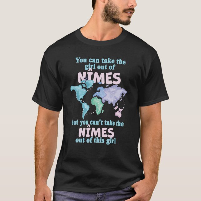 T-shirt Fière Fille De Nîmes Relocalisation De Nîmes (Devant)