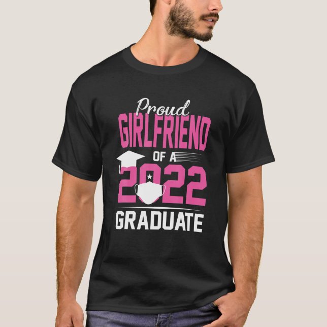 T-shirt Fière Fille D'Une 2022 Graduate Senior Face Ma (Devant)