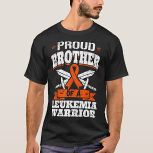 T-shirt Fière Frère D'Un Guerrier De Leucémie Bro Sensibil
