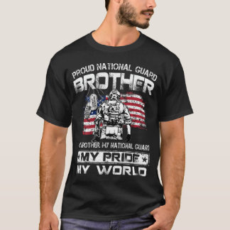 T-shirt Fière Garde Nationale des États-Unis Frère Mon Frè