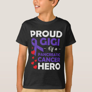 T-shirt Fière Gigi D'Un Héros De Cancer Pancréatique Guerr