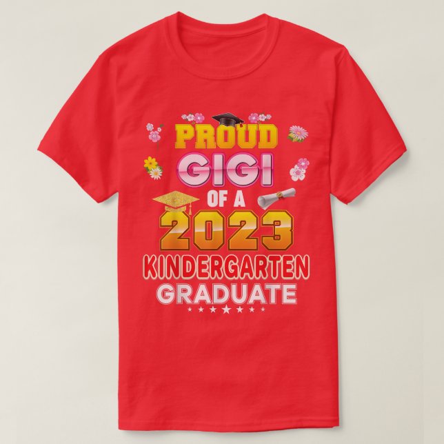 T-shirt Fière Gigi D'Une Classe 2023 Maternelle L (Design devant)