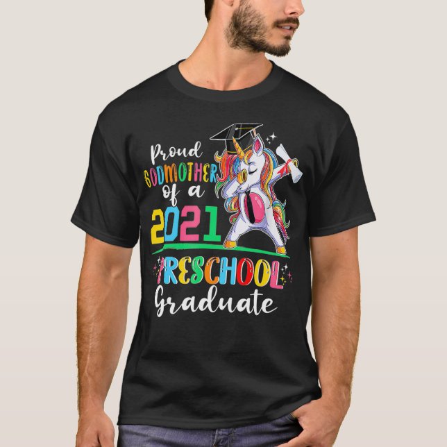 T-shirt Fière Godmère D'Un Diplôme D'Études Préscolaire De (Devant)
