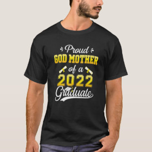T-shirt Fière Godmère D'Une Classe De 2022 Diplômée Senior