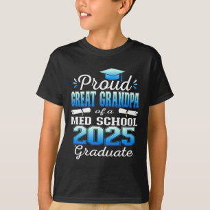 T-shirt Fière Grand Grand-Père De 2025 Cl Med School Gradu