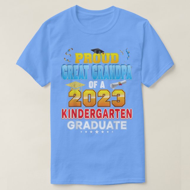 T-shirt Fière Grand Grand-Père D'Une Classe 2023 Maternell (Design devant)