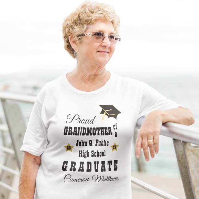 T-shirt Fière grand-mère de la Graduate Name Graduate Grad (Créateur téléchargé)
