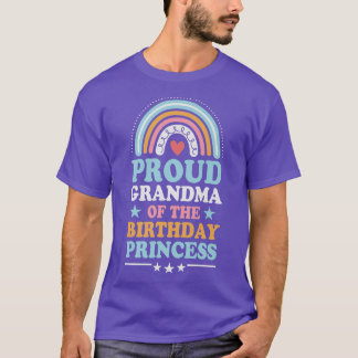 T-shirt Fière Grand-Mère De La Princesse D'Anniversaire Bo