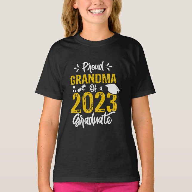 T-shirt Fière Grand-Mère Du Diplômé 2023 (Devant)