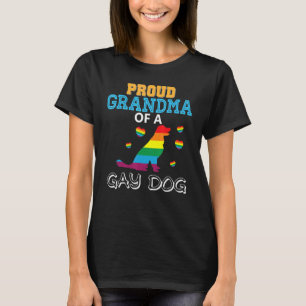 T-shirt Fière Grand-Mère D'Un Chien Gay Pride Lesbienne Lg