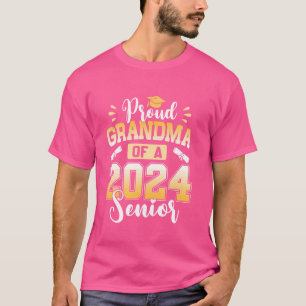 T-shirt Fière Grand-Mère D'Un Diplômé Supérieur De 2024, P
