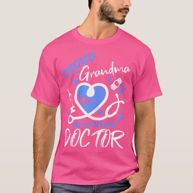 T-shirt Fière Grand-Mère D'Un Futur Docteur (Devant)