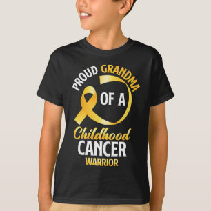 T-shirt Fière Grand-Mère D'Un Guerrier Du Cancer De L'Enfa