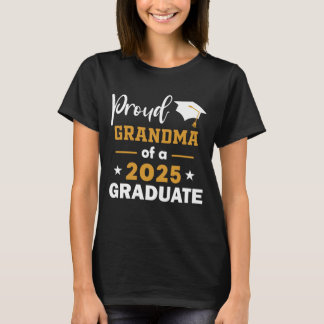 T-shirt Fière Grand-Mère D'Une Classe De Diplômés De 2025