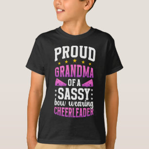 T-shirt Fière grand-mère d'une meneuse de claque Grand-mèr