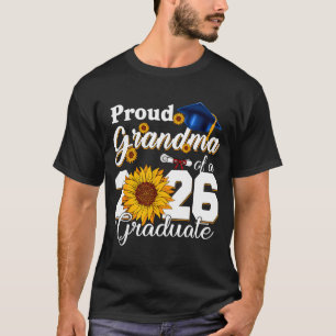 T-shirt Fière Grand-Mère Minimale Diplômée 2026 Pour