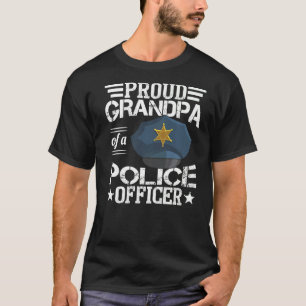 T-shirt Fière Grand-Père D'Un Policier