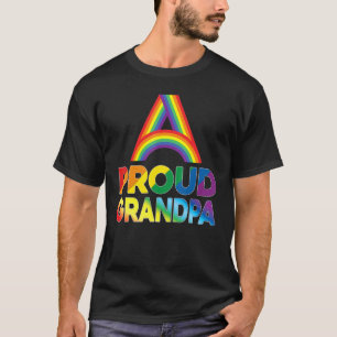 T-shirt Fière Grand-Père Lgbt Pride Gay Lesbian Rainbow Co