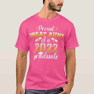 T-shirt Fière grande tante d'une classe de 2022 diplômée p