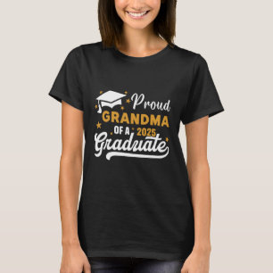 T-SHIRT FIÈRE GRANDMA D'UNE CLASSE DIPLÔMÉE DE 2025 DE 202