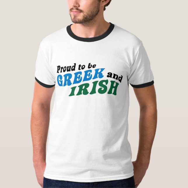T-shirt Fière grecque et irlandaise (Devant)