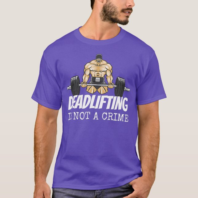 T-shirt Fière Gym Obsédé Deadlift Meme Deadlift Est (Devant)