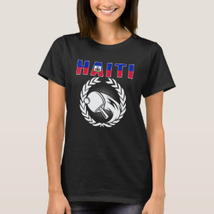 T-shirt Fière Haïti Tennis de Table Support Ping Pong Haï
