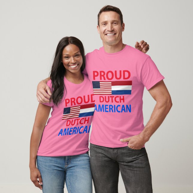 T-shirt Fière Hollandaise Américaine (Unisexe)