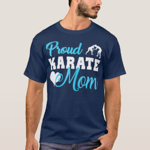 T-shirt Fière Karate Maman Karate Taekwondo Martial Art