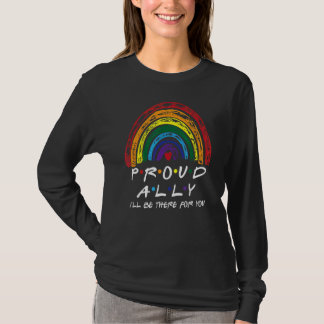 T-shirt Fière Lgbt Ally Leopard Arc-En-Ciel Pour Bisexuel