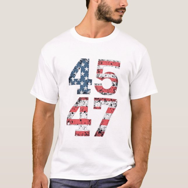T-shirt Fière Maga 47ème Trump remporte la journée de l'in (Devant)