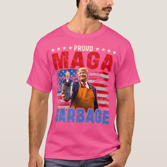 T-shirt Fière Maga Garbage Trump Supporter (Devant)